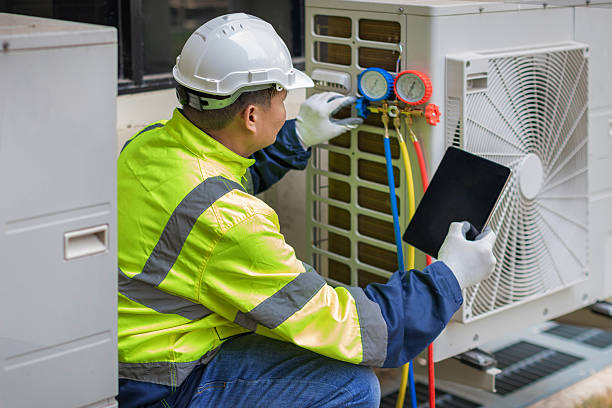 Professional Hvac Installation technician working in Byram, CT